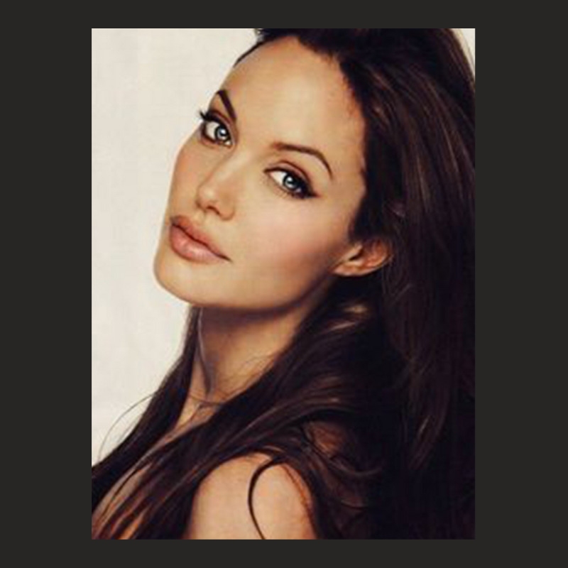 Angelina Jolie - Poster Ladies Fitted T-Shirt by MichaelVictory | Artistshot