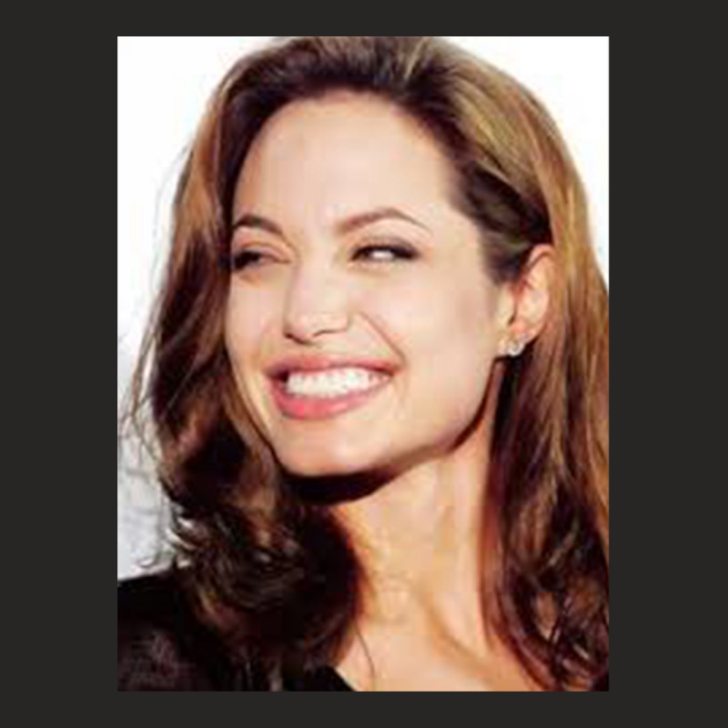 Angelina Jolie - Smile Ladies Fitted T-Shirt by MichaelVictory | Artistshot