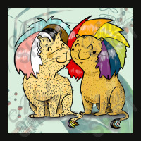 Gay Lion Couple Scorecard Crop Tee | Artistshot