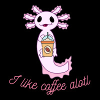 Axolotl Likes Coffee V-neck Tee | Artistshot