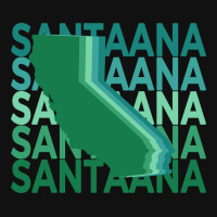 Santa Ana California Green Repeat Graphic T-shirt | Artistshot