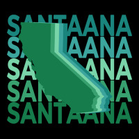 Santa Ana California Green Repeat V-neck Tee | Artistshot