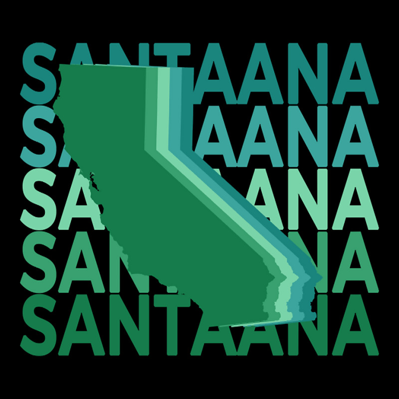 Santa Ana California Green Repeat Lightweight Hoodie | Artistshot