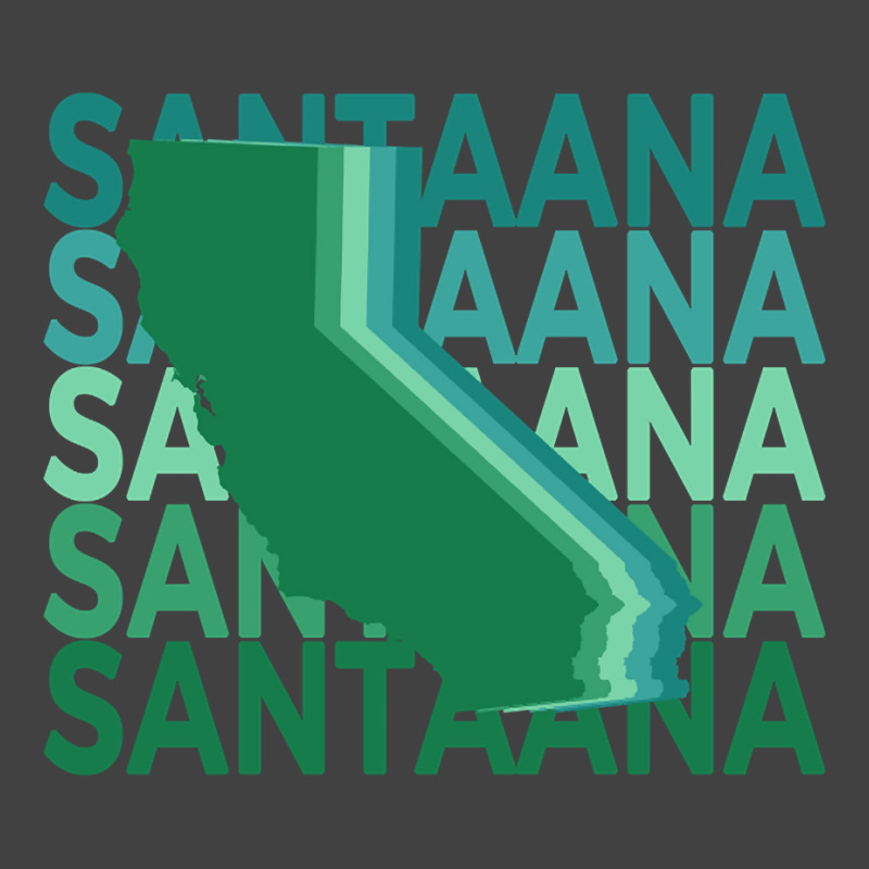 Santa Ana California Green Repeat Vintage T-shirt | Artistshot