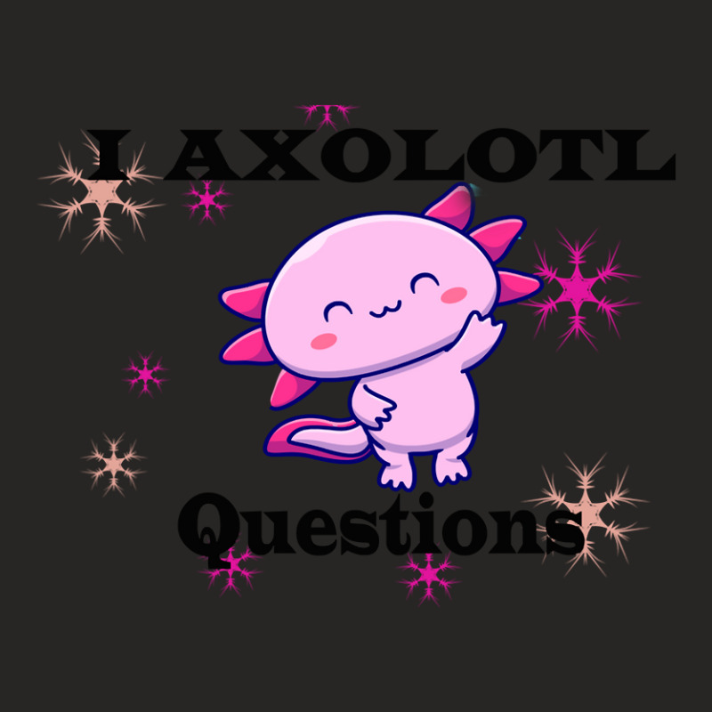 Axolotl Questions-ize1q Ladies Fitted T-Shirt by Min08 | Artistshot