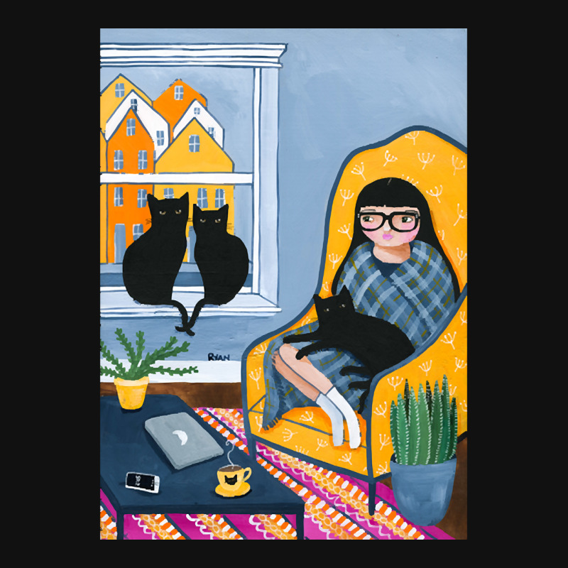 Working From Home With Cats Graphic Youth T-shirt by Box Bingham | Artistshot