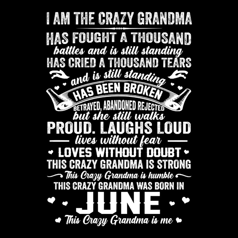 June Grandma This Crazy Grandma Is Me Mother's Day Gift Adjustable Cap by Ledford Leslie | Artistshot