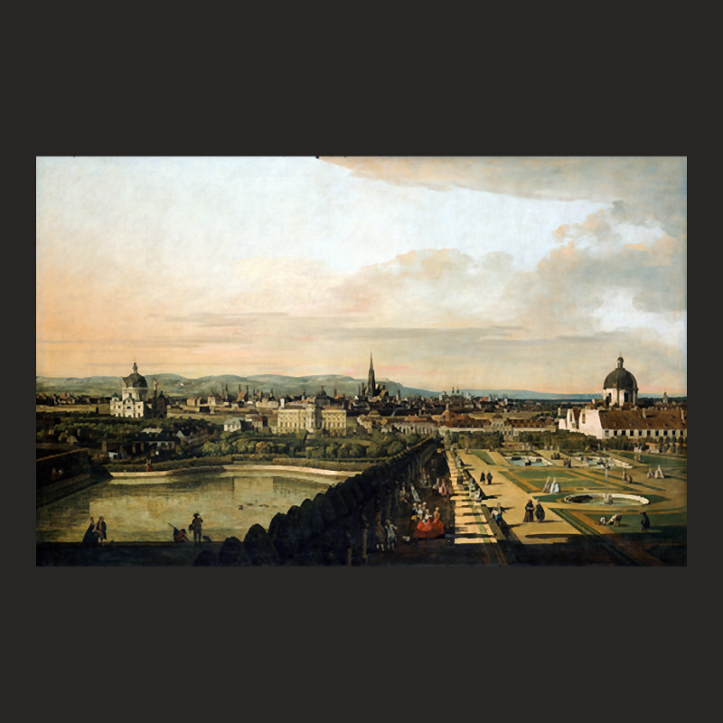 Bernardo Bellotto, Canaletto Vienna Viewed From The Belvedere Palace Ladies Fitted T-Shirt by oatesorlandoi9eepf | Artistshot