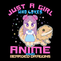 Just A Girl Who Loves Anime And Bearded Dragons Pocket T-shirt | Artistshot