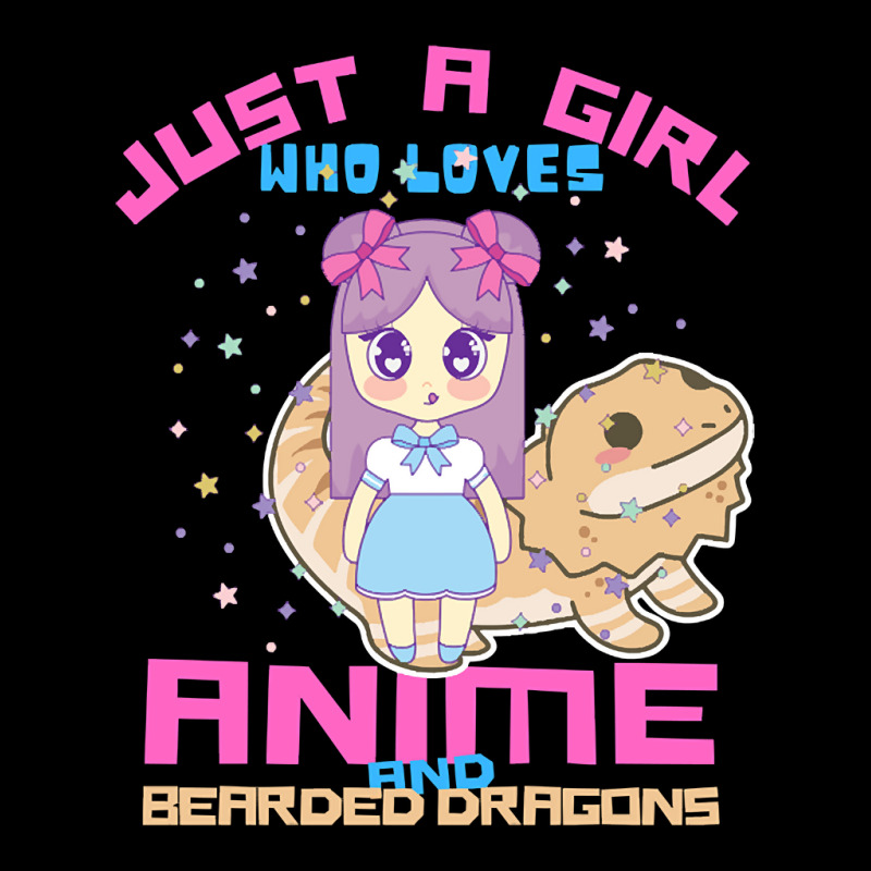 Just A Girl Who Loves Anime And Bearded Dragons Pocket T-Shirt by Ledford Leslie | Artistshot