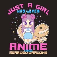 Just A Girl Who Loves Anime And Bearded Dragons Tank Top | Artistshot