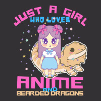 Just A Girl Who Loves Anime And Bearded Dragons Vintage Short | Artistshot