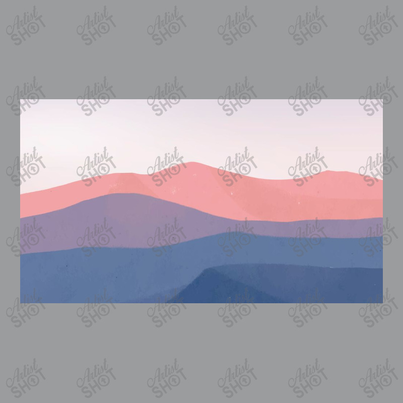 Blue And Pink Mountain Classic T-shirt by ElaineABernard | Artistshot