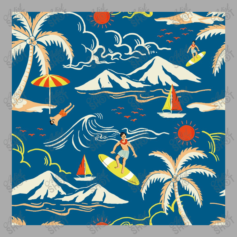 Blue Tropical Island T-Shirt by ElaineABernard | Artistshot