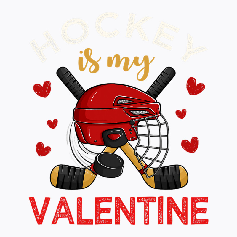 Hockey Is My Valentine Hockey Lover Valentines Day Mens Boys T-shirt | Artistshot