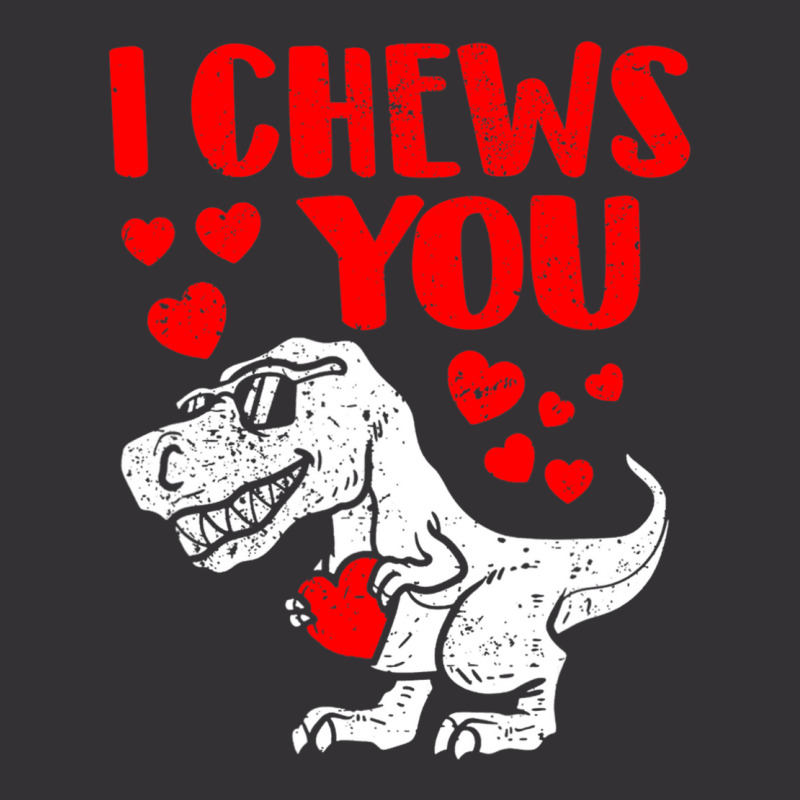 I Chews You Trex Dino Cute Baby Boy Valentines Day Gift Vintage Hoodie And Short Set | Artistshot