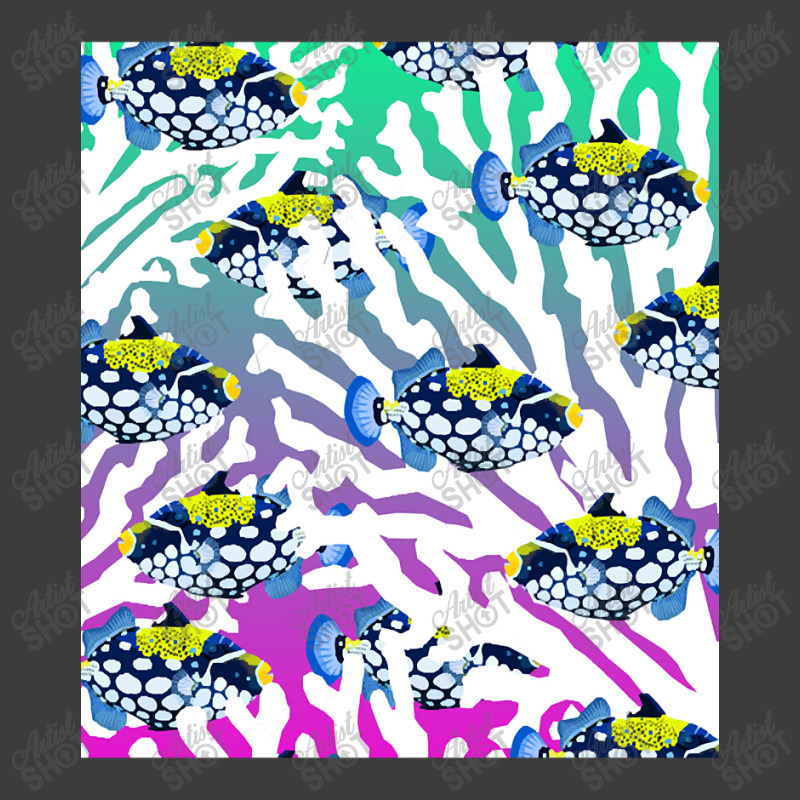 Clown Triggerfish Group (balistoides) With Colorful Pattern - Coral Re Men's Polo Shirt | Artistshot