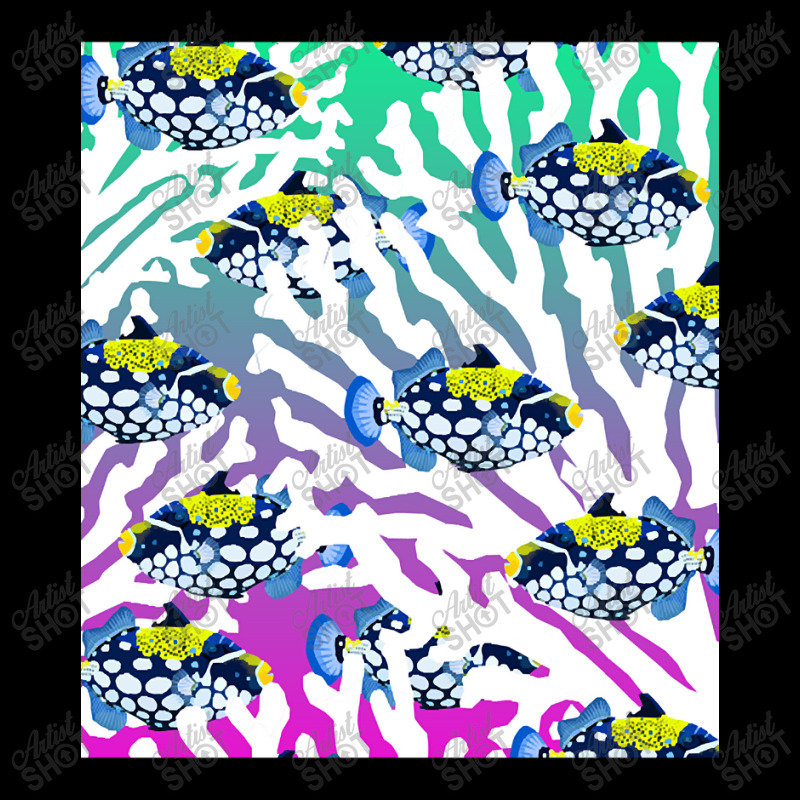 Clown Triggerfish Group (balistoides) With Colorful Pattern - Coral Re Unisex Jogger | Artistshot