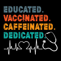 Educated Vaccinated Caffeinated Dedicated Nurse Women's V-neck T-shirt | Artistshot