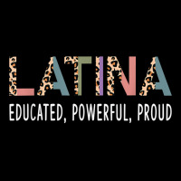 Latina Educated Powerful Proud Women's Latinx Leopard Print T Shirt Youth Sweatshirt | Artistshot