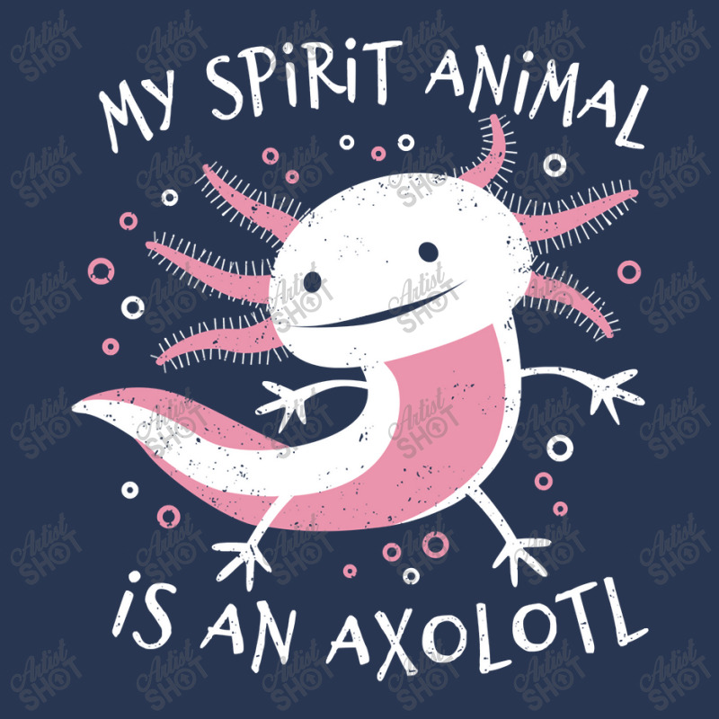 Cute Amphibian - My Spirit Animal Is An Axolotl Ladies Denim Jacket by Min05 | Artistshot