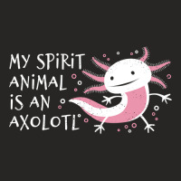 Cute Amphibian - My Spirit Animal Is An Axolotl-r7npy Ladies Fitted T-shirt | Artistshot