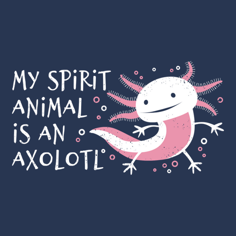 Cute Amphibian - My Spirit Animal Is An Axolotl-r7npy Men Denim Jacket by Min08 | Artistshot