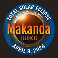 Makanda Illinois Il Total Solar Eclipse 2024  3  T Shirt Tank Top | Artistshot