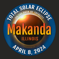 Makanda Illinois Il Total Solar Eclipse 2024  3  T Shirt Ladies Fitted T-shirt | Artistshot