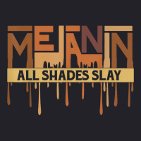 Melanin Every Shade Slays Love Your Skin Black Pride T Shirt Unisex Sherpa-lined Denim Jacket | Artistshot