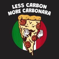 Less Carbon More Carbonara Funny Italian Humor Italy Pasta T Shirt T-shirt | Artistshot