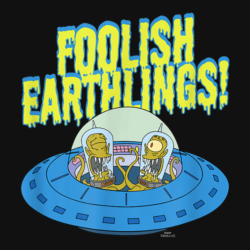 The Simpsons Kang & Kodos Foolish Earthlings Metal Print Horizontal By ...