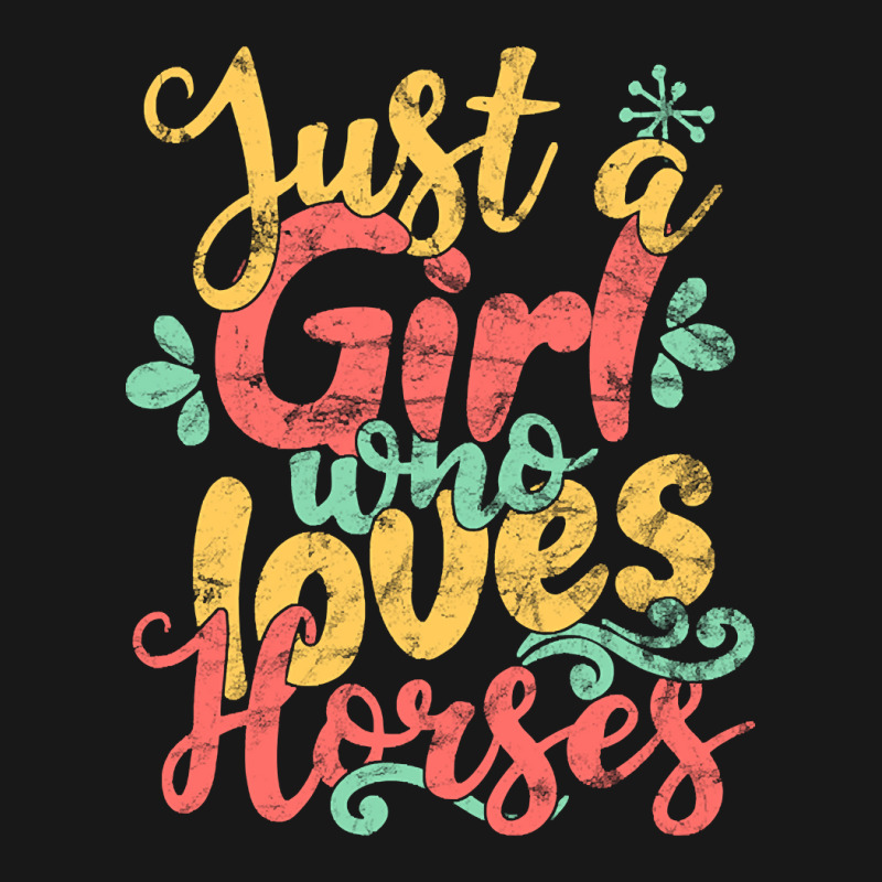 Just A Girl Who Loves Horses Gift Graphic Flannel Shirt by Ledford Leslie | Artistshot