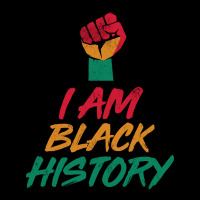 Pan African- I Am Black History Fist Design Zipper Hoodie | Artistshot