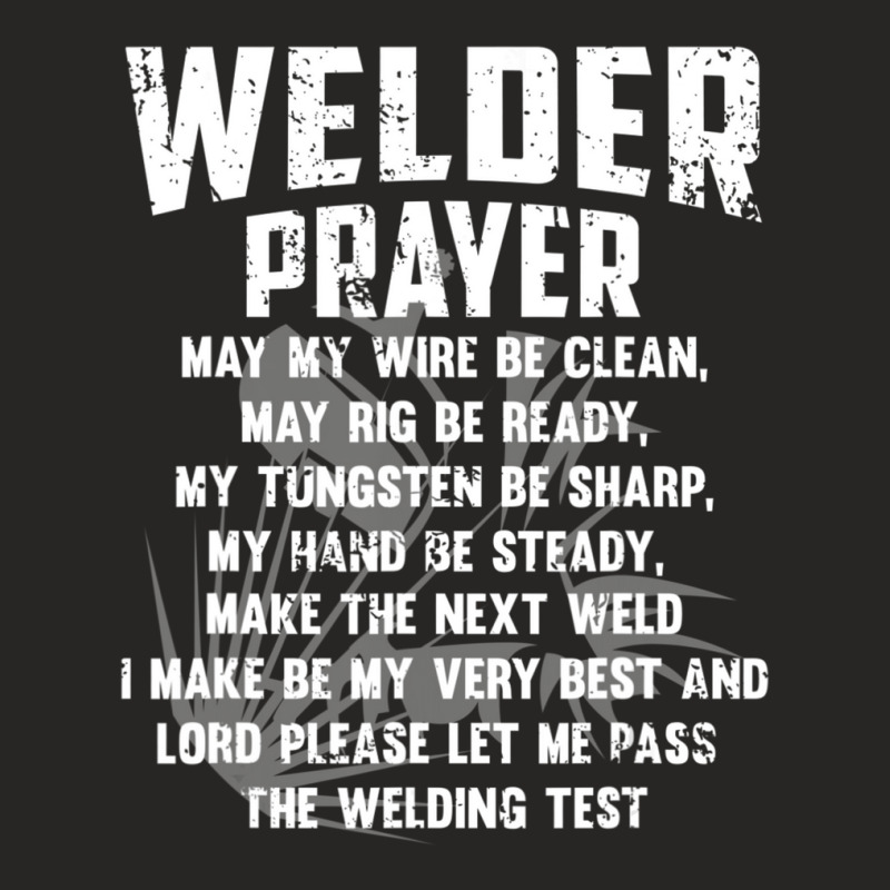 Vintage Welder Welder Prayer Welding Ladies Fitted T-Shirt by femalesbaubles | Artistshot