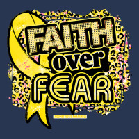 Endometriosis Awareness  Ribbon Faith Over Fear Leopard Gift For Endom Ladies Denim Jacket | Artistshot