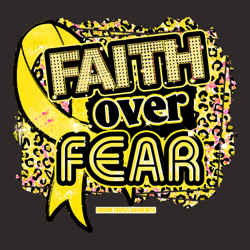 Endometriosis Awareness  Ribbon Faith Over Fear Leopard Gift For Endom Racerback Tank by brumfieldportillo7vlpq8 | Artistshot