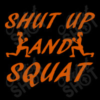 Shut Up And Squat Gym Fitness Workout Cropped Sweater | Artistshot