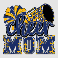 Cheer Mom Navy Leopard Cheer Poms   Megaphone Exclusive T-shirt | Artistshot