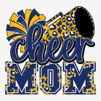 Cheer Mom Navy Leopard Cheer Poms   Megaphone Classic T-shirt | Artistshot