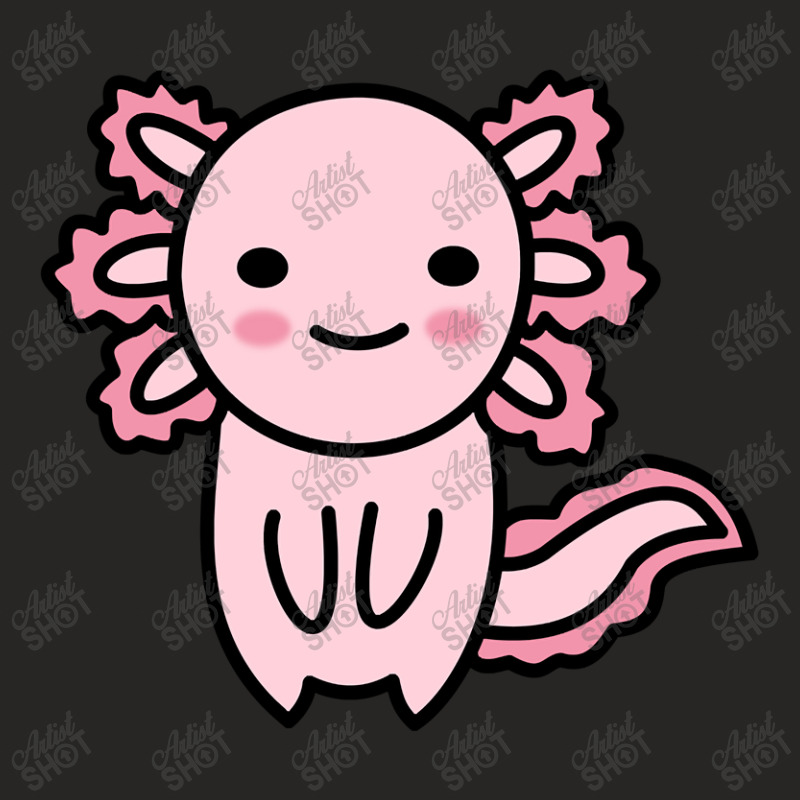 Cute Axolotl-szd1i Ladies Fitted T-Shirt by Min05 | Artistshot