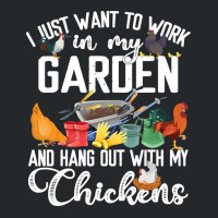 Chicken Chick I Just Want To Work In My Garden And Hand Out With My Ch Crewneck Sweatshirt | Artistshot