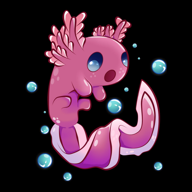 Cute Cartoon Axolotl With Bubbles Adjustable Cap by Min08 | Artistshot