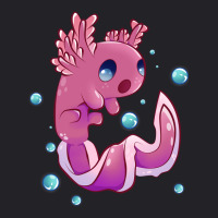 Cute Cartoon Axolotl With Bubbles Youth Tee | Artistshot