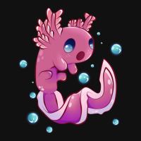 Cute Cartoon Axolotl With Bubbles Baby Bibs | Artistshot