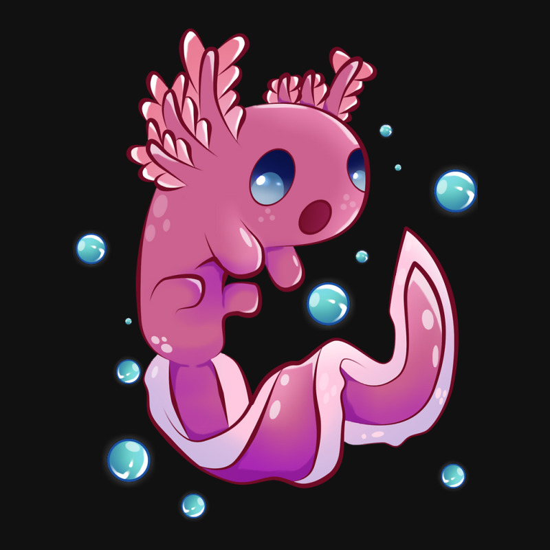 Cute Cartoon Axolotl With Bubbles Baby Bibs by Min08 | Artistshot