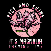 Rise & Shine It's Magnolia Farming Time - Magnolia Farms Cropped Hoodie | Artistshot