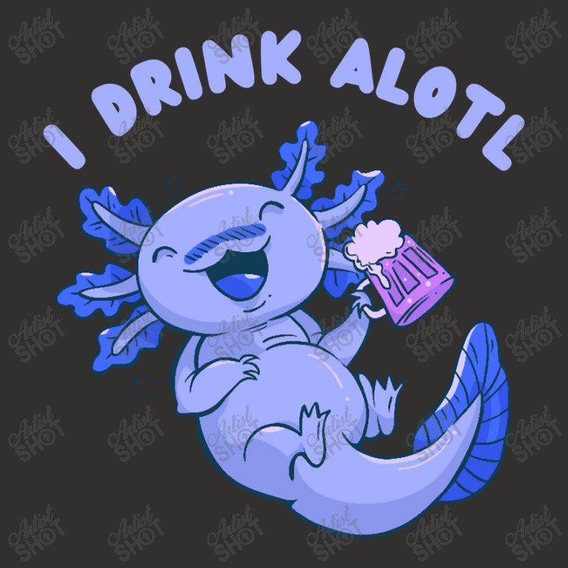 Cute Funny Axolotl Drinking Beer Champion Hoodie by Min05 | Artistshot