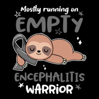 Encephalitis Awareness Mostly Running On Empty Encephalitis Warrior Women's V-neck T-shirt | Artistshot