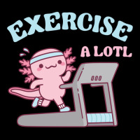 Funny Exercise A Lotl, Cute Axolotl Running On Treadmill Youth Hoodie | Artistshot